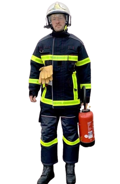 Veste Alpha bleue à bandes microprismes